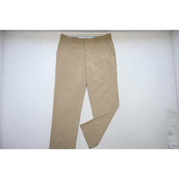 FootJoy Golf Pants Dry Fitting Performance Beige Flat Athletic Mens Size 38 x 33 - Picture 2 of 9